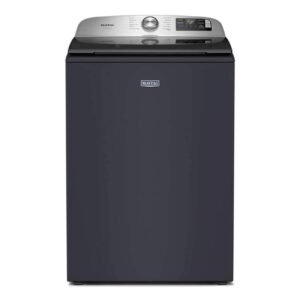 Maytag - 5.3 Cu. Ft. Pet Pro Top Load Impeller Washer with Extra Power and Sanitize Cycle with Oxi - Midnight Steel