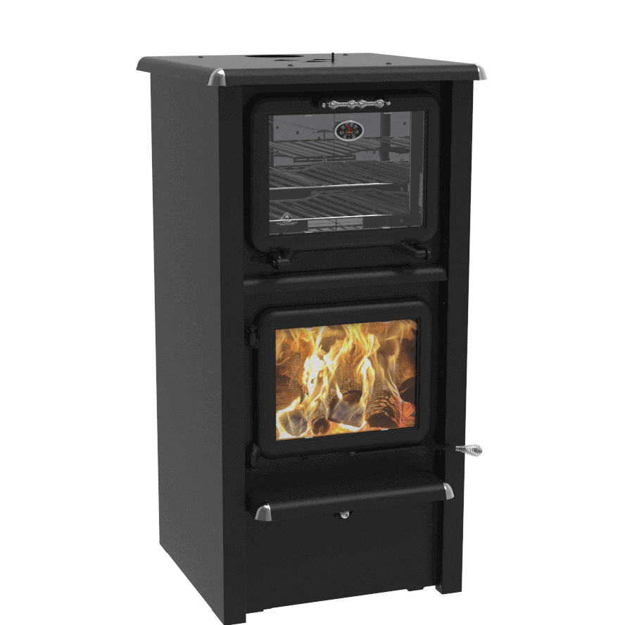 J.A. Roby Gemini-R PBGER Wood Burning Cookstove – 110,000 BTU, 1,000–3,000 Sq. Ft., Built-In Oven - Image 2