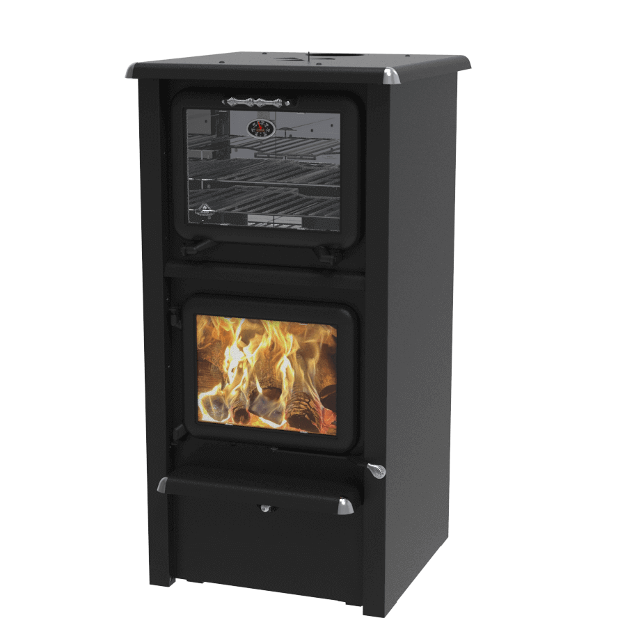 J.A. Roby Gemini-R PBGER Wood Burning Cookstove – 110,000 BTU, 1,000–3,000 Sq. Ft., Built-In Oven - Image 3