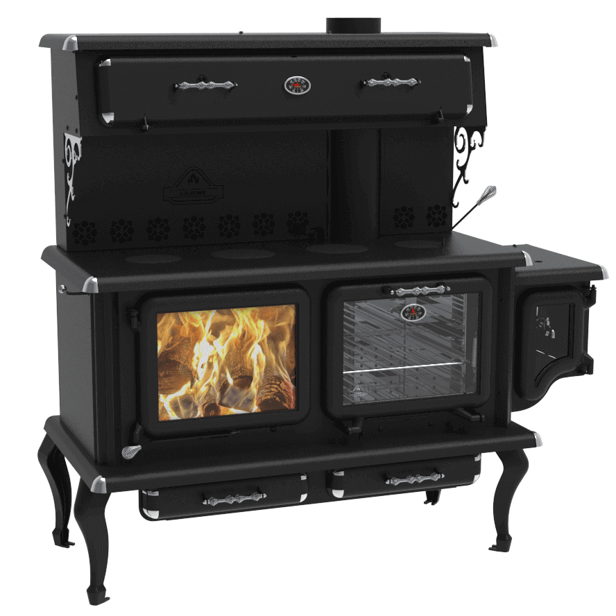 J.A. Roby Newton CBNEWT Wood Burning Cookstove – 95,000 BTU, 1,000–2,500 Sq. Ft., Oven & Food Warmer - Image 3