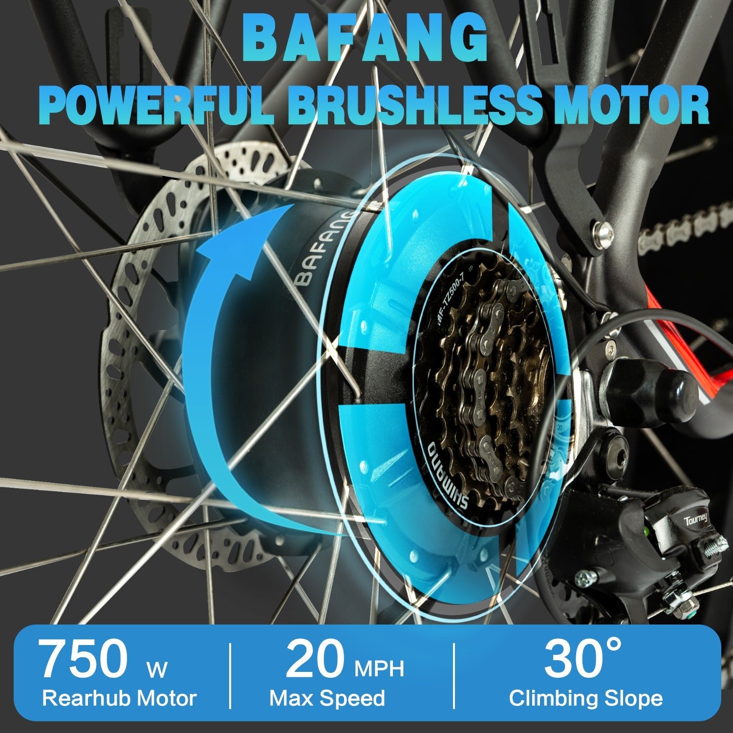 DWMEIGI Artemis 48V/16Ah 750W Fat Tire Electric Bike - Image 15