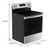 GE 30 in. 4 Burner Element Free-Standing Electric Range in Stainless Steel w/Stainless Knobs GRF40HSVSS