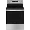 GE 30 in. 4 Burner Element Free-Standing Electric Range in Stainless Steel w/Stainless Knobs GRF40HSVSS