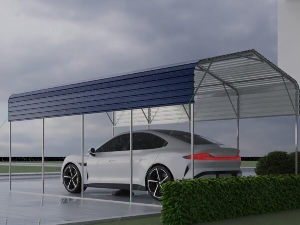 11x19FT Heavy Duty Metal Carport | Galvanized Outdoor Shelter for Cars, Boats Parties - Image 5