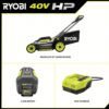 40V Brushless 20 in. Cordless Walk Behind Self-Propelled Lawn Mower - Image 18
