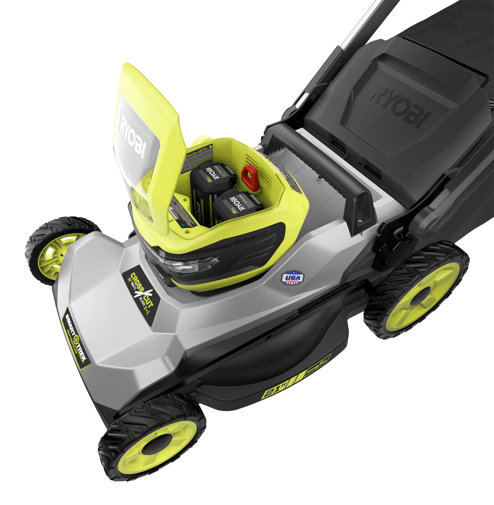 40V HP Brushless 21 in. Cordless Battery Walk Behind Dual-Blade Self-Propelled Mower - Image 4