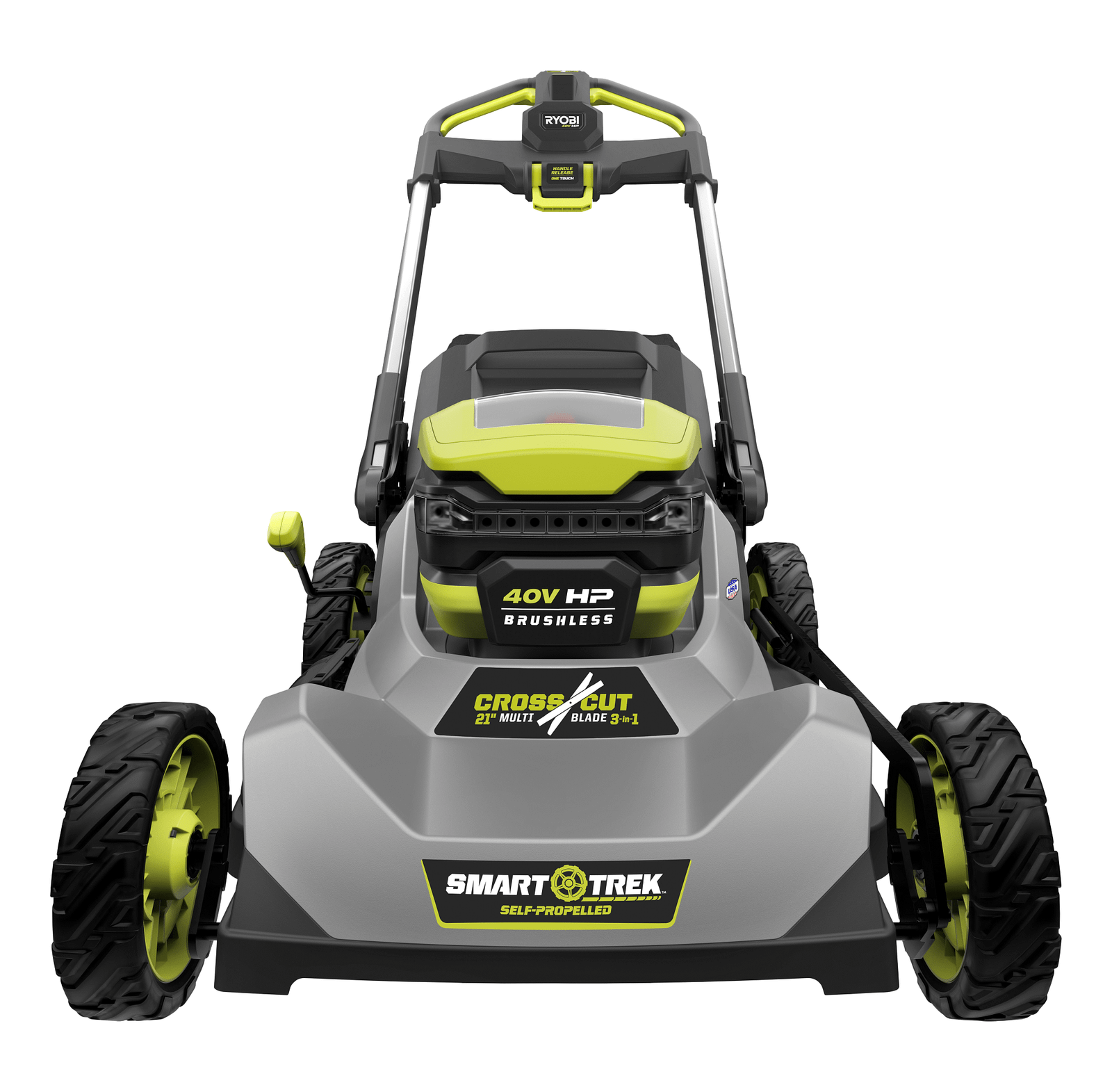 40V HP Brushless 21 in. Cordless Battery Walk Behind Dual-Blade Self-Propelled Mower - Image 2