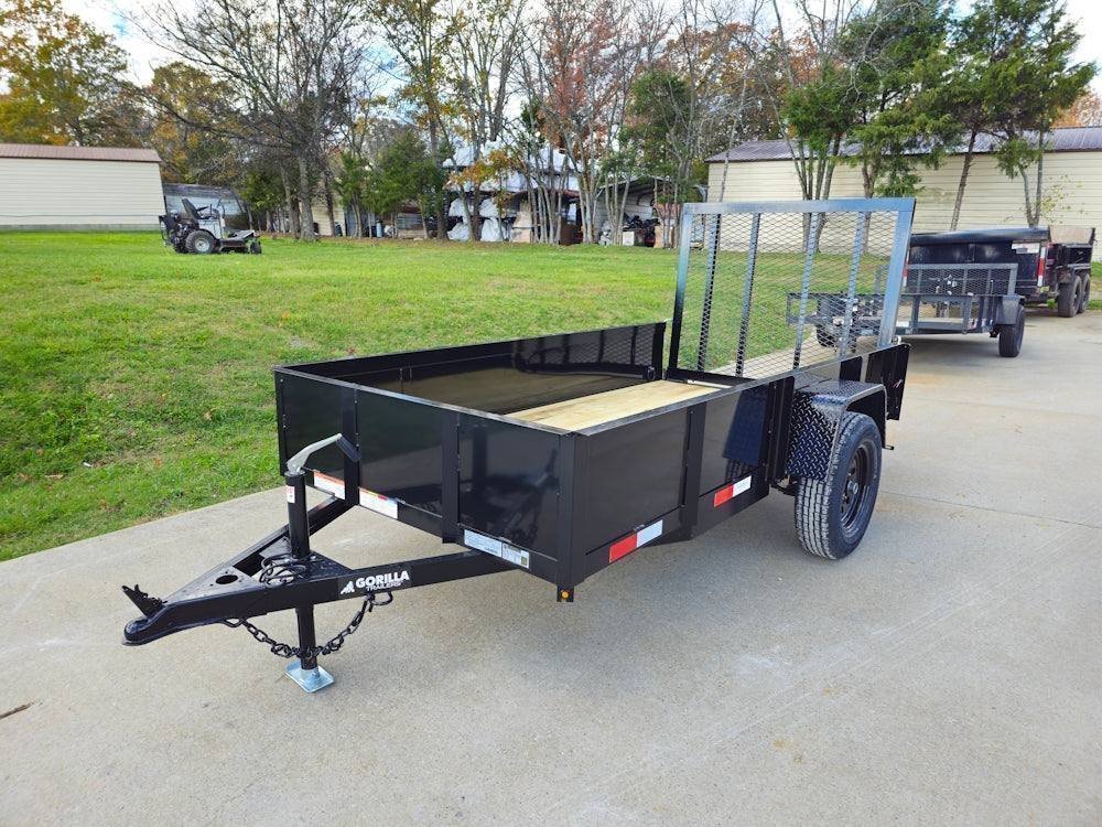 5? X 10? Utility Trailer Straight Deck 18? Sides Tall Gate - Image 3