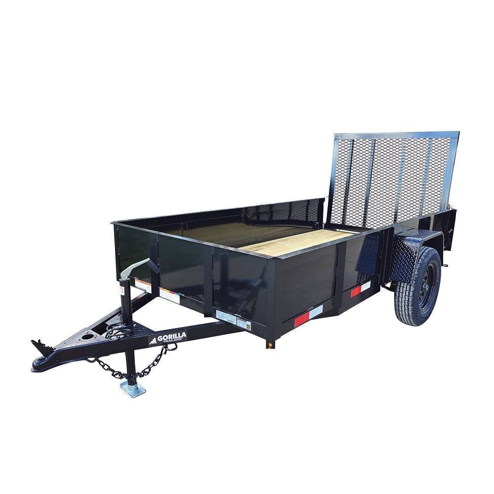 5? X 10? Utility Trailer Straight Deck 18? Sides Tall Gate