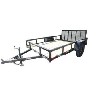 6? 4? x 10 Utility Trailer Dovetail Powder Coated With Gate 3,500lb Axle