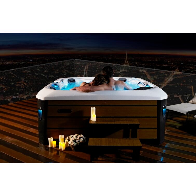 76 – Jet Acrylic Square Hot Tub with Ozonator - Image 15