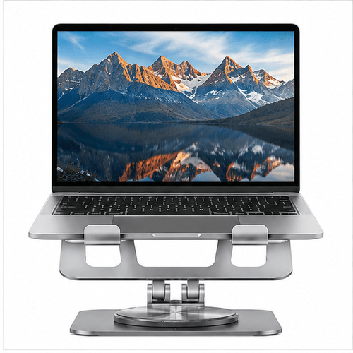 Adjustable Laptop Stand, 360° Rotating & Foldable Notebook Holder for 9.7–17.3 Inch Laptops - Image 2