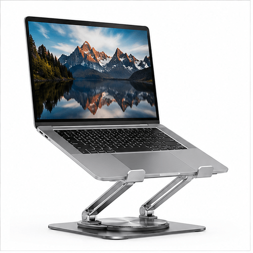 Adjustable Laptop Stand, 360° Rotating & Foldable Notebook Holder for 9.7–17.3 Inch Laptops - Image 3