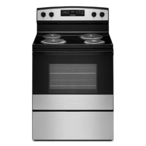 Amana 30-Inch 4.8 Cu. Ft. Freestanding Electric Range, Stainless Steel