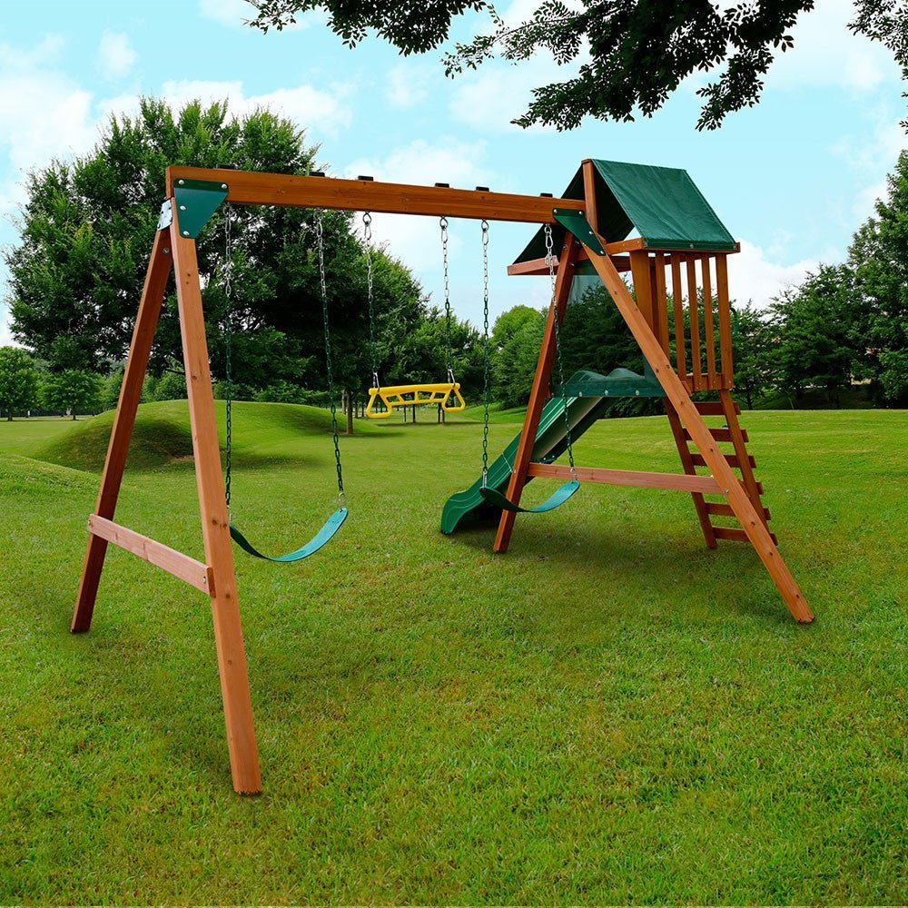 Basic Swing Set with Slide - Image 2