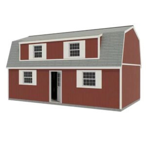 Best Barns Camp Reynolds 16 x 32 ft. Gambrel Wood 2-Story Outdoor Storage Shed Kit