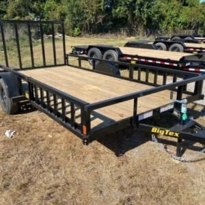 Big Tex 35SA-14BKRSX Single Axle ATV Trailer 83?x14? Black