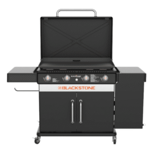 Blackstone 36-in Culinary Cabinet Griddle with Side Table: Versatile Outdoor Cooking in Stainless Steel
