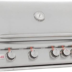 Blaze 32 Inch 4-Burner LTE Gas Grills with Rear Burner and Built-in Lighting System