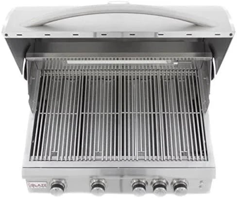 Blaze 32 Inch 4-Burner LTE Gas Grills with Rear Burner and Built-in Lighting System - Image 3