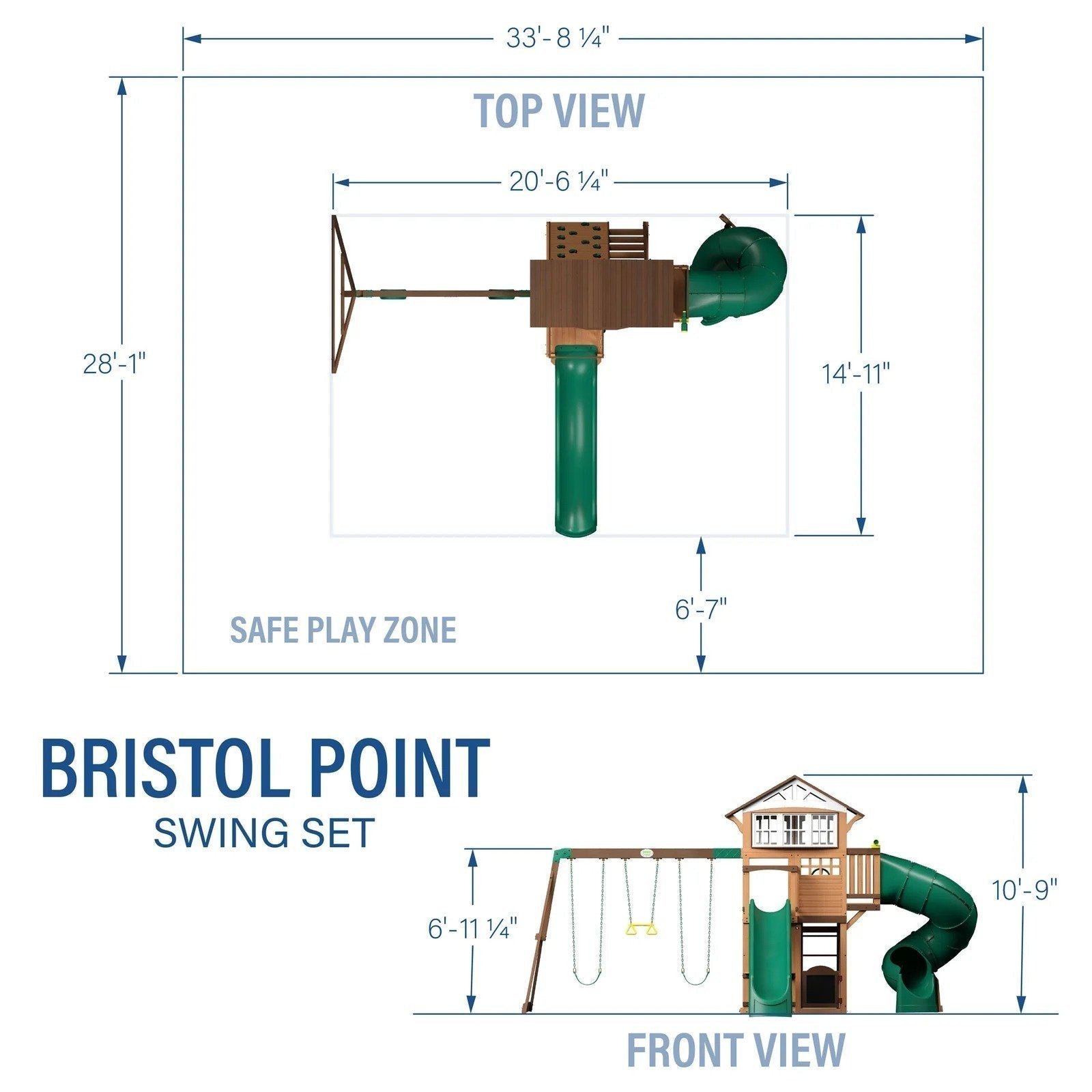 Bristol Point Swing Set – Shipping & Assembly Included - Image 7