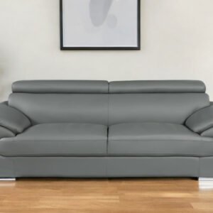 Carter Leather Sofa – Gray