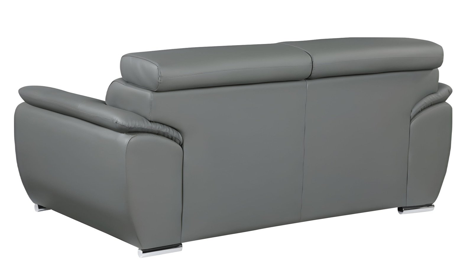 Carter Leather Sofa – Gray - Image 7