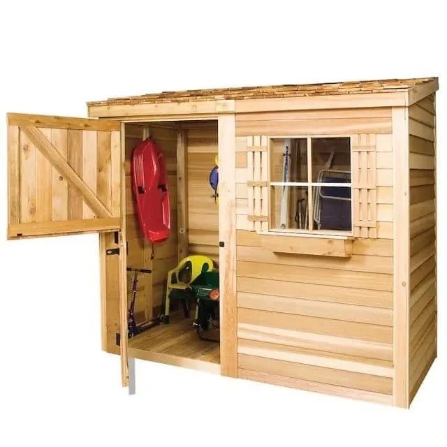 Cedarshed Bayside 8×4 Lean-To Western Red Cedar Storage Shed Kit - Image 3
