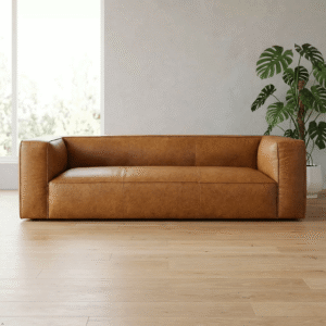 Colton Tan Leather Sofa