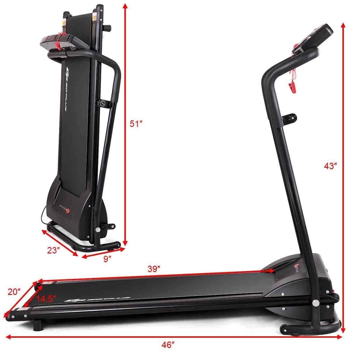 Compact Folding Treadmill for Home, Superfit Electric Walking Running Machine - Image 7