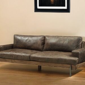Comstock Leather Sofa - Chocolate