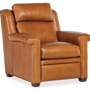 Dale Leather Power "WALL HUGGER" Pillow Back Living Room Reclining Chair