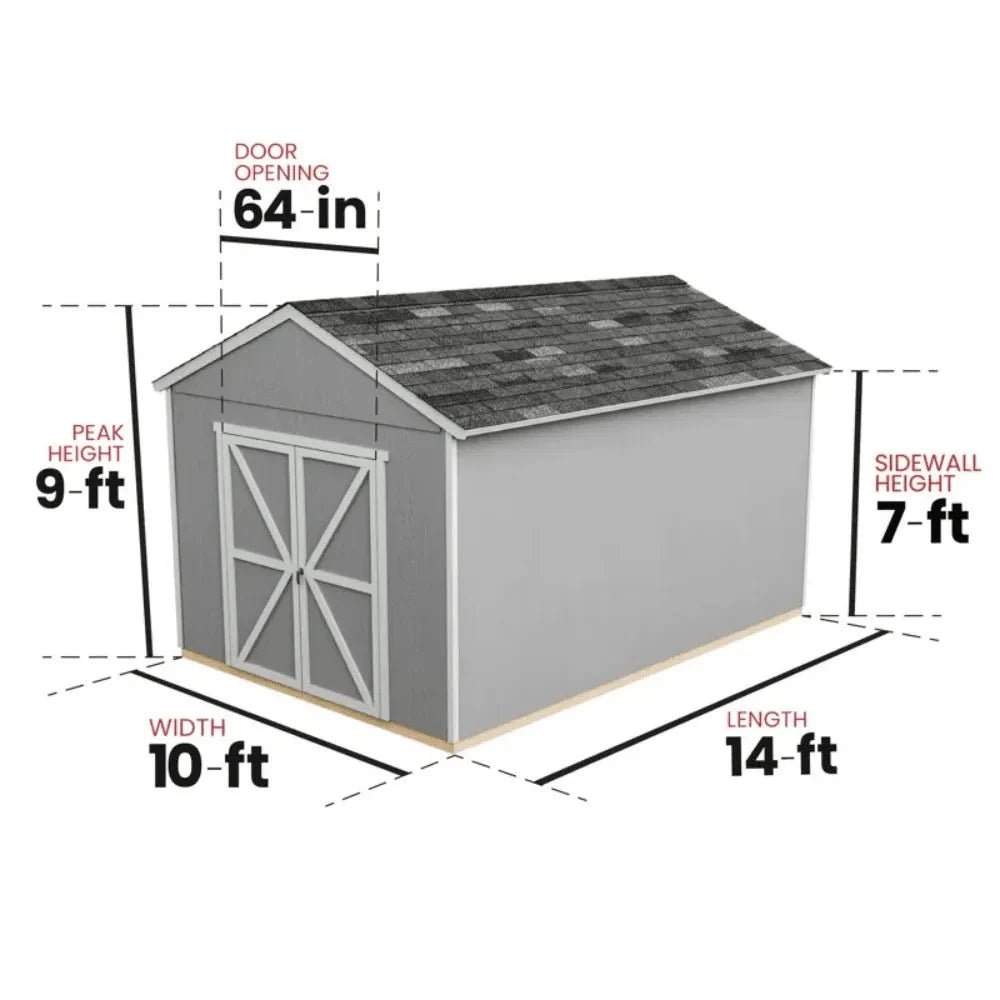 Handy Home Rookwood 10 x 14 ft. Wood Storage Shed Kit - Image 6
