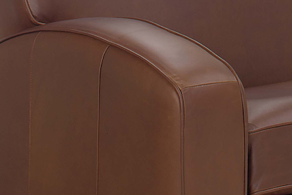 Hayden 81 Inch Contemporary Leather Sofa - Image 6