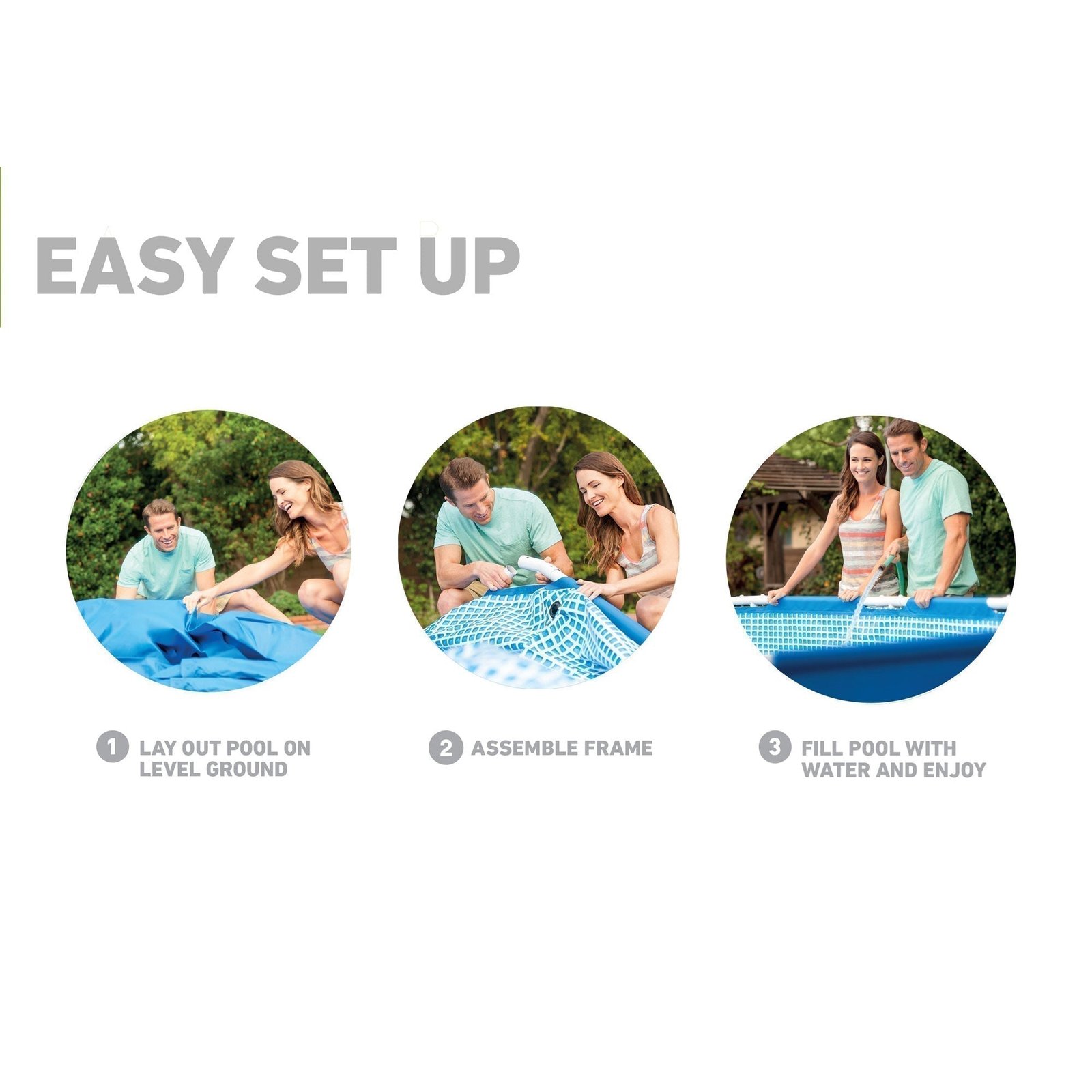 INTEX 12'x30" Metal Frame Swimming Pool with Filter Pump & Pool Cover (2-Pack) - Image 10