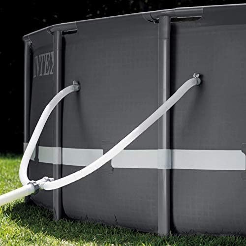 Intex Ultra XTR Frame 14′ x 42″ Round Above Ground Outdoor Swimming Pool Set with Sand Filter Pump, Ladder, Ground Cloth, and Pool Cover - Image 6