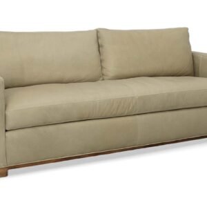 Jasper Bench Seat Track Arm Leather Sofa Or Sleeper Sofa