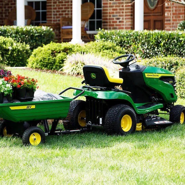 John Deere S100 17.5 HP GAS Hydrostatic Riding Lawn Mower - Image 2
