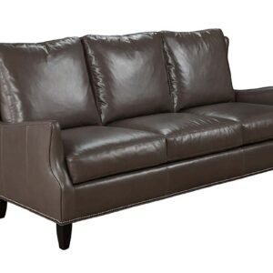 Kenilworth 84 Inch Wingback Leather Sofa