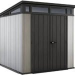 Keter Outdoor Storage Sheds, for House, Patio & Yard, Plastic Resin, Artisan, 7×7 Ft, Gray