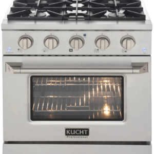 Kucht Professional 30-Inch 4.2 cu. ft. Gas Range with Convection Oven in Titanium