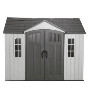 Lifetime 10 ft. x 8 ft. Outdoor Storage Shed, Gray