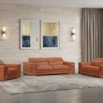 Monaco Leather Seating Set – Camel