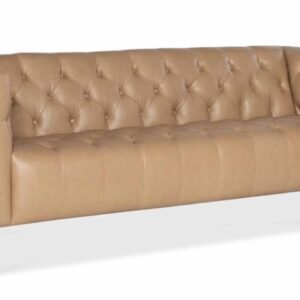 Nicolla Leather Sofa Light Brown