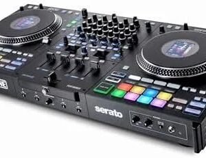 Rane PERFORMER 4-Channel Motorized DJ Controller, 7″ Platters with Displays, Precisions Feel Faders, Stem Split, Advanced FX, Serato DJ Pro Includeds