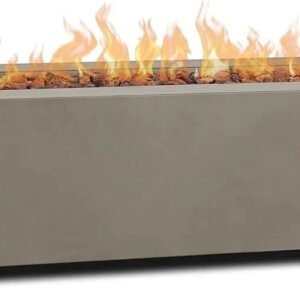 Real Flame Aegean 70″ Rectangles Propane Fire Tables