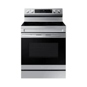 Samsung 6.3 cu. ft. Smart Freestanding Electric Range with No-Preheat Air Fry, Stainless Steel NE63A6511SS