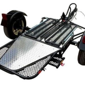Single Rail Motorcycle Trailer – Compact, Easy-to-Tow Hauler for One Bike