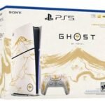 Sony PlayStation 5 PS5 Slim Ultra HD Ghost of Yotei Gold Limited Edition Bundle (US Plug)