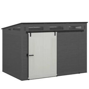 Suncast Modernist 10 ft. x 7 ft. Barn Door Resin Storage Shed